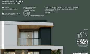 Imagem 2: Residência Unifamiliar de Alto Padrão com 4 suítes, piscina e vaga de auto elétrico no Aru