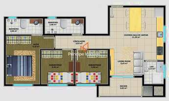 Imagem 3: Apartamento com 3 dormitórios no Saguaçu Joinville