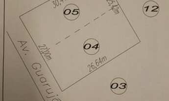 Imagem 2: São dois lotes que juntos possui 744 metros quadrados vendo juntos ou separados