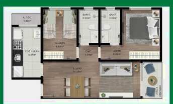 Imagem 7: Apartamento-LANÇAMENTO, 2/4 , 51 E 53M²-com suíte varanda e 1 vaga privativa