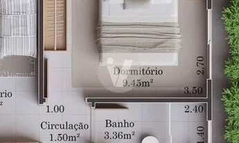 Imagem 2: Casa em construção, 2 dormitórios, financiamento na planta, localizado em Camobi