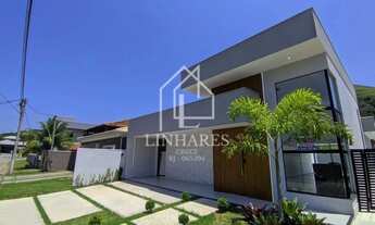 Imagem 3: Casa Contemporânea no Pedra de Inoã 3 Suítes, Pergolado e Cozinha Gourmet