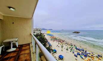 Imagem 7: Apartamento frente mar com sacada Pitangueiras Guarujá