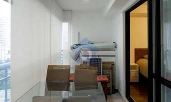 Imagem 2: Apartamento mobiliado 1 dormitório, varanda, 1 vaga, prédio com lazer - Bela Vista