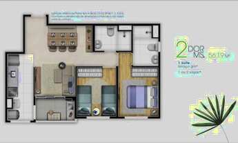 Imagem: Apartamento com 2 dormitórios à venda