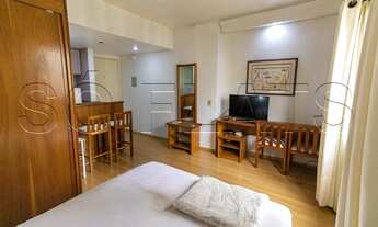 Imagem 4: Flat totalmente equipado no QI 30m² 1 dorm 1 vaga em Moema para locação