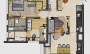 Imagem 4: Imóvel na planta. Alto padrão em Pinheiros com menor valor do m2