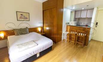 Imagem: Flat totalmente equipado no QI 30m² 1 dorm