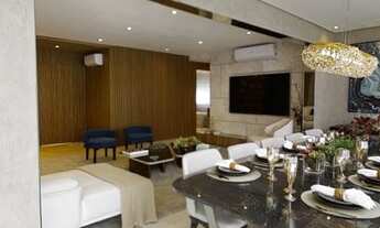 Imagem 4: Apartamento na planta com 4 dormitórios ou 3 suítes com living ampliado