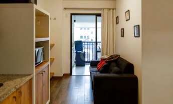 Imagem 3: Apartamento mobiliado 1 dormitório, varanda, 1 vaga, prédio com lazer - Bela Vista