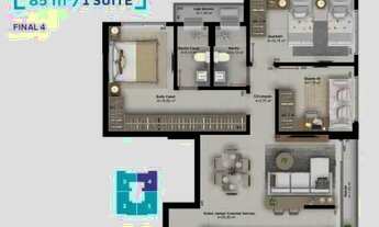 Imagem 2: Apartamento à venda no bairro Setor Oeste - Goiânia/GO