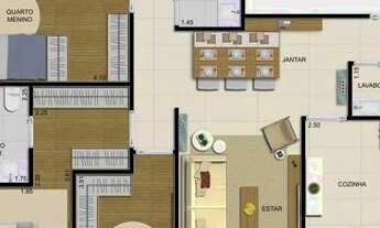 Imagem 6: Apartamento com 110m², 4quartos,2suítes,3Banheiros 2vagas,Terraço Gourmet em Alphaville