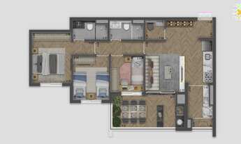 Imagem 3: Apartamento para venda tem 81 metros quadrados com 3 quartos em Vila Santa Catarina - São