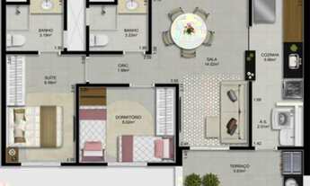 Imagem 4: APARTAMENTO COM 62.66 m² - FORTE - PRAIA GRANDE SP