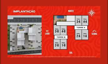 Imagem 5: LANÇAMENTO, Apartamento 3/4 Sendo 1 Suíte, 77m² na 407 Sul (ARSO 43) Palmas-TO