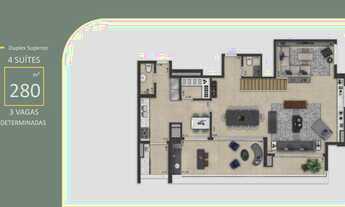 Imagem 3: Duplex para venda possui 280 metros quadrados com 4 quartos em Vila Mariana - São Paulo