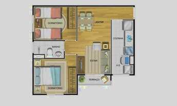 Imagem 5: Apartamento para venda tem 47 metros quadrados com 2 quartos em Campos Elíseos - Ribeirão