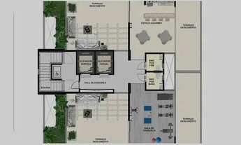 Imagem 7: DU) Bosque Tamarineira - 63m² - 3 Quartos - 3 Banheiros - 1 Suíte - 1 Vaga