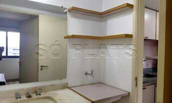 Imagem 6: Flat totalmente equipado no QI com 30m², 1 dormitório e 1 vaga em Moema disponível para lo