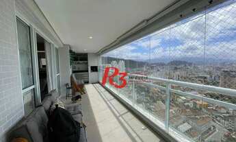 Imagem 2: Apartamento com 4 dormitórios à venda, 131 m² por R$ 1.555.000,00 - Marapé - Santos/SP