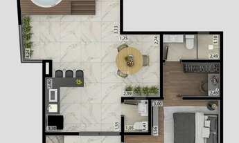 Imagem 2: Cobertura duplex com 3 quartos sendo 1 suíte com closet e varanda e 2 vagas de garagem a v