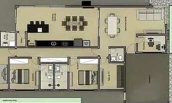Imagem 3: Casa à venda em Paulínia, Parque Brasil 500, com 3 suítes, com 213.33 m², Santorini Reside