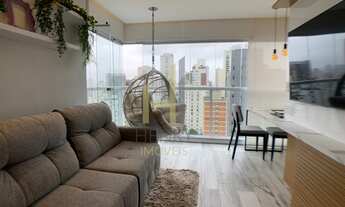 Imagem 3: Apartamento no Campo Belo 43 metros Super Mobiliado em Prédio Novo