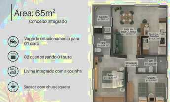 Imagem 5: Apartamento dois dorm. Sacada com churrasq.Campo Duna - Aceita financiamento bancário