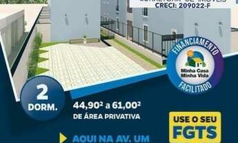 Imagem: Casas novas com 2dorms em Villagio na Chácara
