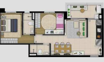 Imagem 5: Apartamento para venda possui 57 metros quadrados com 2 quartos em Barra Funda - São Paulo