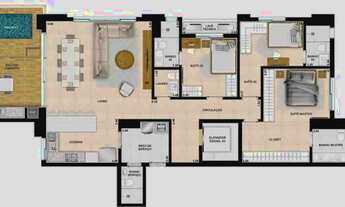 Imagem 3: Atmos City Design +50 mil de desconto - direto com dono - alto padrao 170m - Marista - 3qt