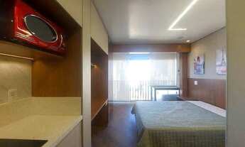 Imagem 7: STUDIO TOTALMENTE MOBILIADO E DECORADO, VISTA LIVRE, 27 METROS DE ÁREA ÚTIL, LAZER, Á 200