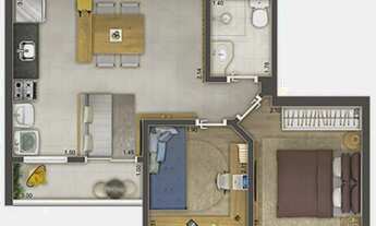 Imagem 5: Apartamento a venda com 45 metros com 2 quartos em Jaguaribe - Osasco - São Paulo