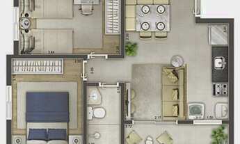 Imagem 7: Apartamento a venda com 45 metros com 2 quartos em Jaguaribe - Osasco - São Paulo