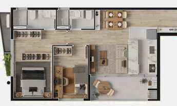 Imagem 2: VENDO APARTAMENTO NOVO BATEL - MOBILIADO - 2 VAGAS