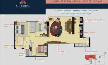 Imagem 3: Terramaris Condomínio Clube 79m2