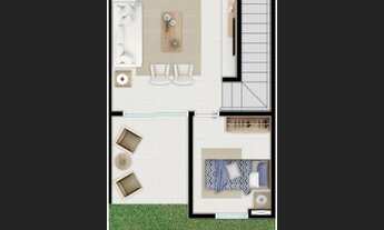 Imagem 3: Casa de condomínio sobrado para venda tem 97 metros quadrados com 3 quartos