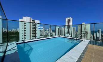 Imagem 3: Studio em Boa Viagem para venda tem 25 m² 1 quarto, alto, nascente, entrega com mobília