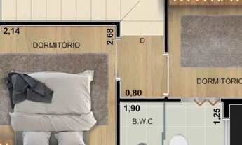 Imagem 5: Casa de vila para venda com 58 metros quadrados com 2 quartos em Vila Moinho Velho - São P