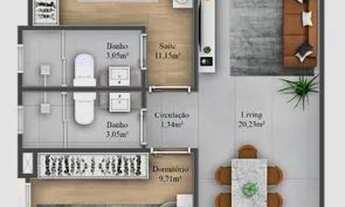 Imagem 5: Apto | 01 Suíte + 01 Dormitório