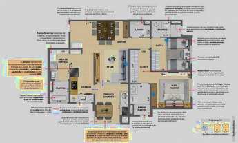 Imagem 2: **Oportunidade Apartamento no Vila Ema 02 dorms c/ 2 suítes, lavabo e varanda gourmet int