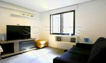 Imagem 1: Flat Adagio Moema 40m², 1 dormitório e 1 vaga para locação próximo Metrô Moema