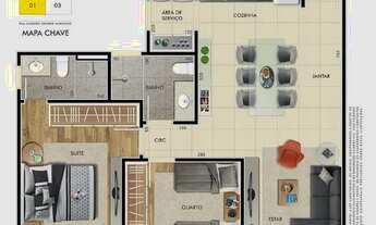 Imagem 3: BELO HORIZONTE - Apartamento Padrão - Castelo