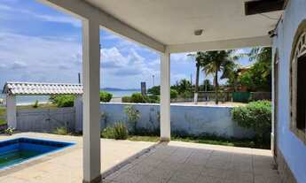 Imagem 2: Casa com piscina, churrasqueira, de frente para a areia da Lagoa de Araruama, acesso diret