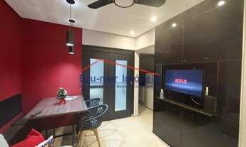 Imagem 2: Apartamento 1 dormitório, Centro São Vicente, reformado, andar alto