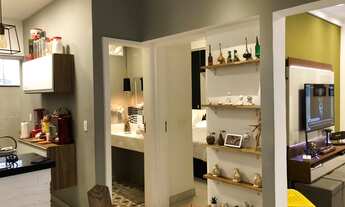 Imagem 4: Lindo apartamento quarto (suite), banheiro social, cozinha americana, sala de jantar e s