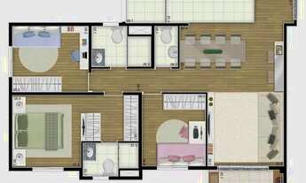 Imagem 2: Apartamento para venda com 85 metros quadrados com 3 quartos