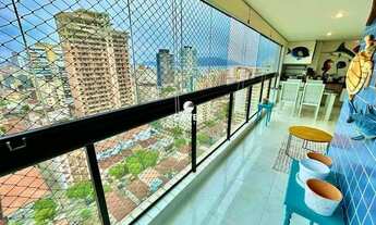 Imagem 4: Apartamento com vista mar e Churrasqueira na Varanda e Lazer completo no Gonzaga!