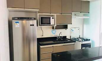 Imagem 1: Apartamento com 1 dormitório para alugar, 53 m² por R$ 4.831,64/mês - Alphaville - Barueri