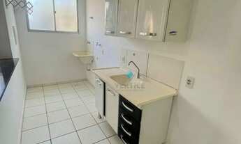 Imagem 5: Apartamento com 2 dormitórios para alugar, 52 m² por R$ 1.132,53/mês - Parque das Flores I